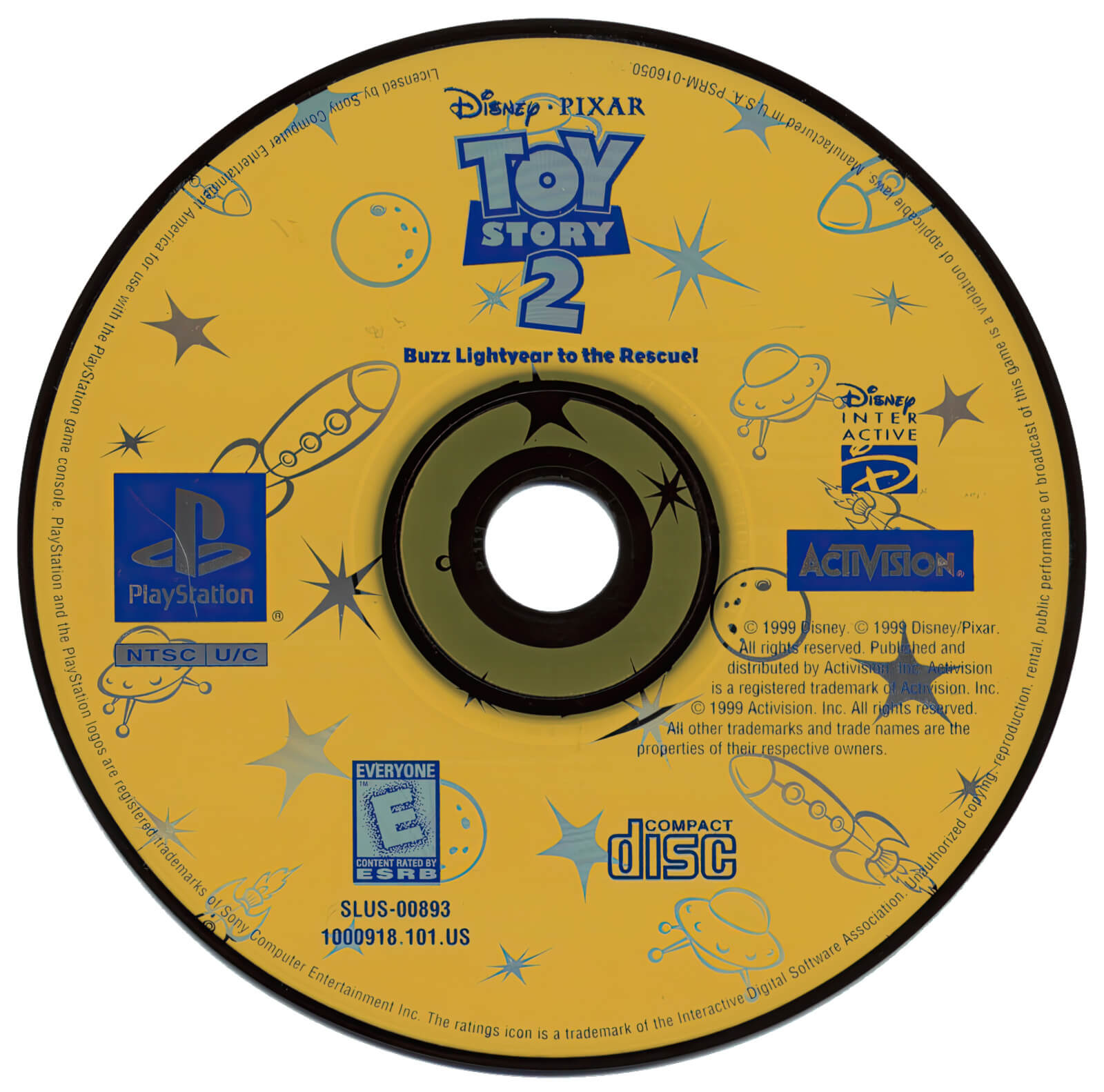 Лицензионный диск NTSC Toy Story 2 Buzz Lightyear to the Rescue для PlayStation